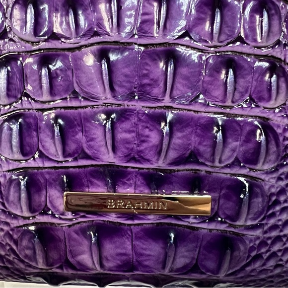 Brahmin Tia Purple Ultraviolet Ombre Melbourne S77 1708 00580 - Picture 6 of 16